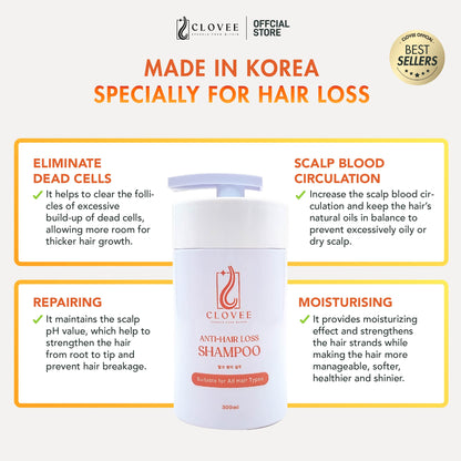 CLOVEE Anit-Hair Loss Shampoo 4BTL