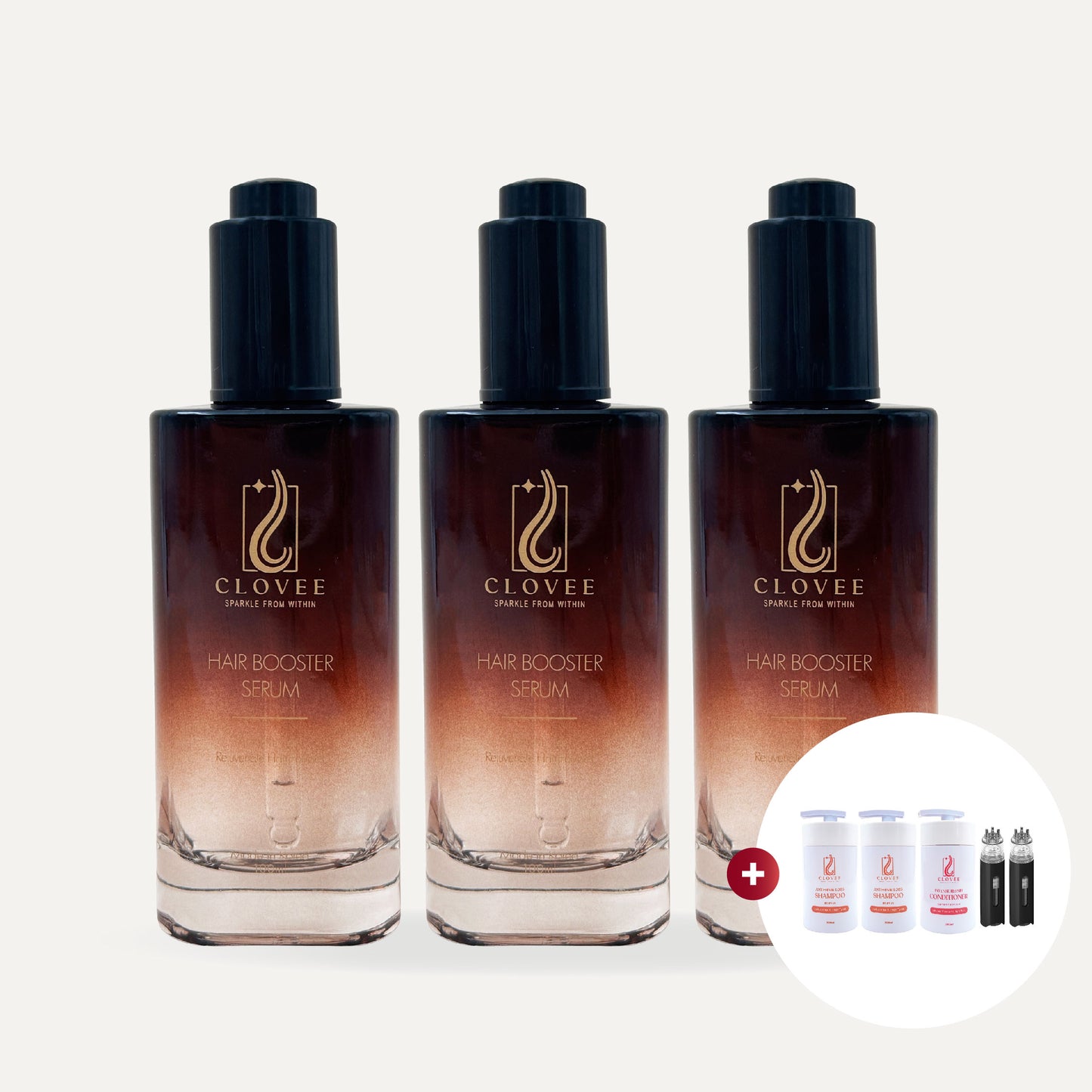 CLOVEE Hair Booster Serum - Set 3